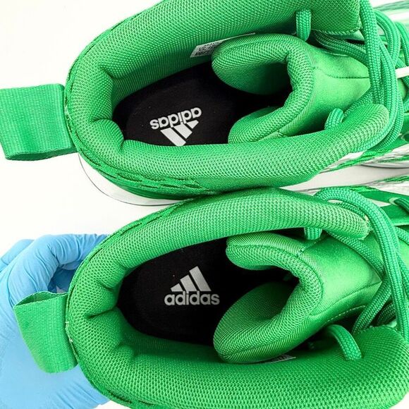Adidas SM Exhibit A Mid Basketball Sneakers in Green White Lace Up - US Men’s Si main image 16